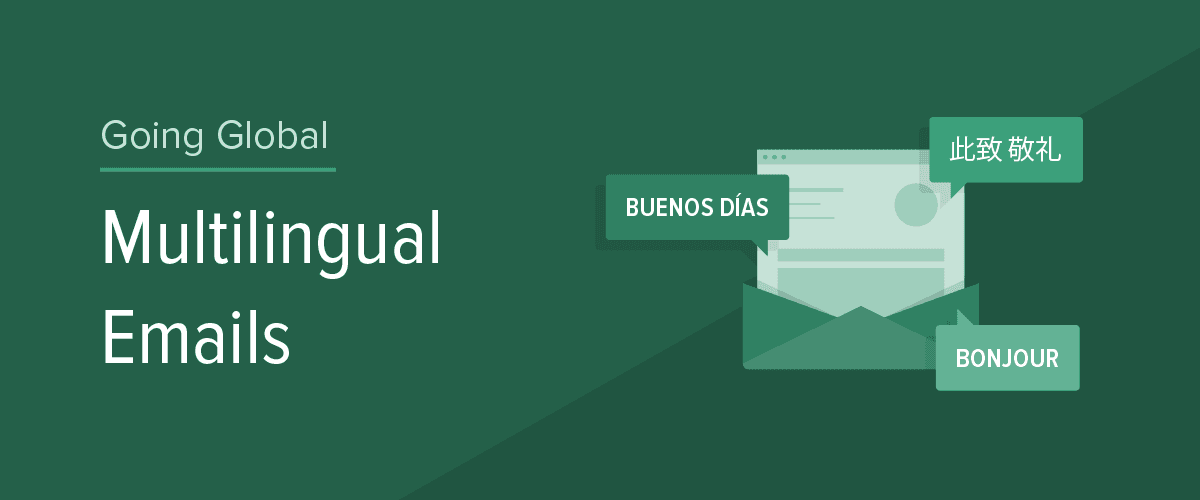 Going Global Multilingual Emails banner