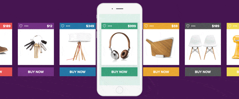 Mobile shopping animation