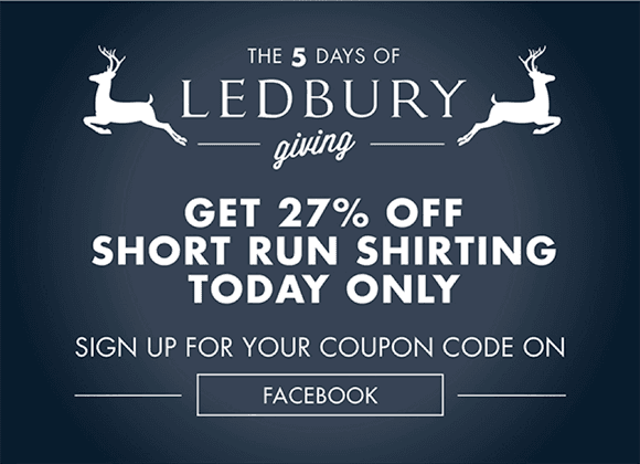 Facebook coupon for Ledbury