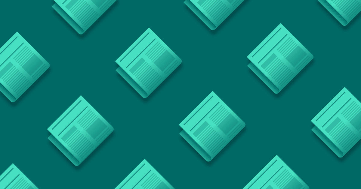 Newspapers green background