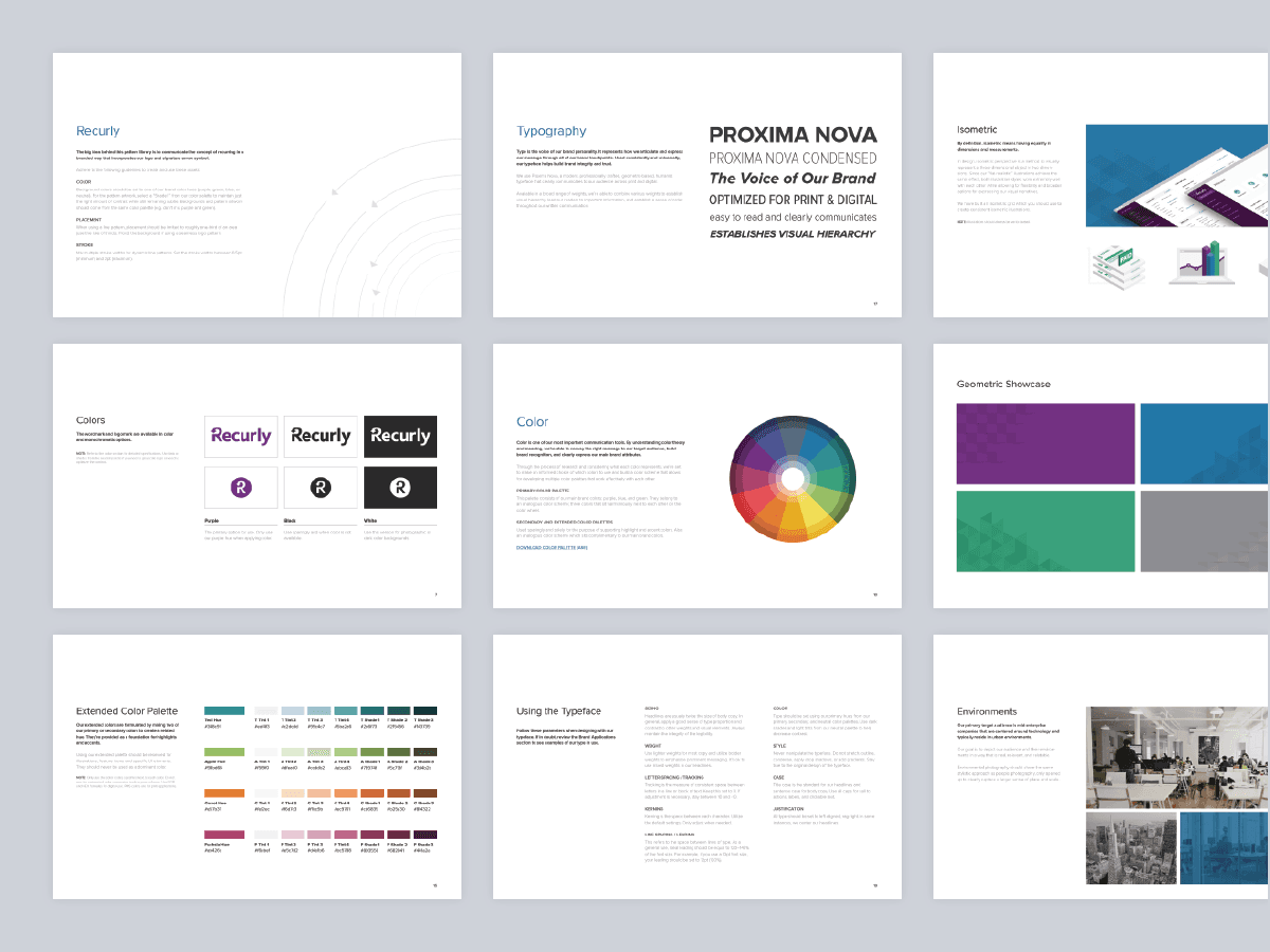 Recurly color slides