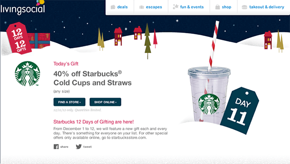 Starbucks' promotion