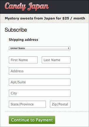 Candy Japan subscription formulary