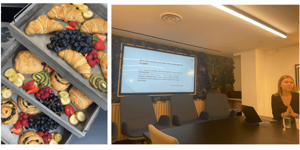 Hannah Wheeldon at Recurly's Subscription Breakfast Series