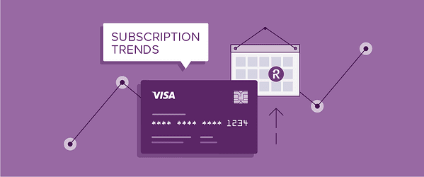 Subscription Trends banner with credit card and Recurly calendar