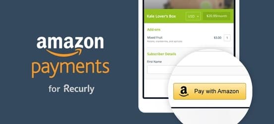 Amazon payments for Recurly banner