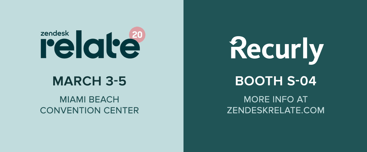 Zendesk relate Recurly banner