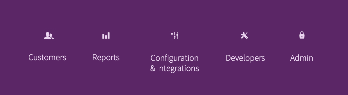 Customer setting on Recurly software