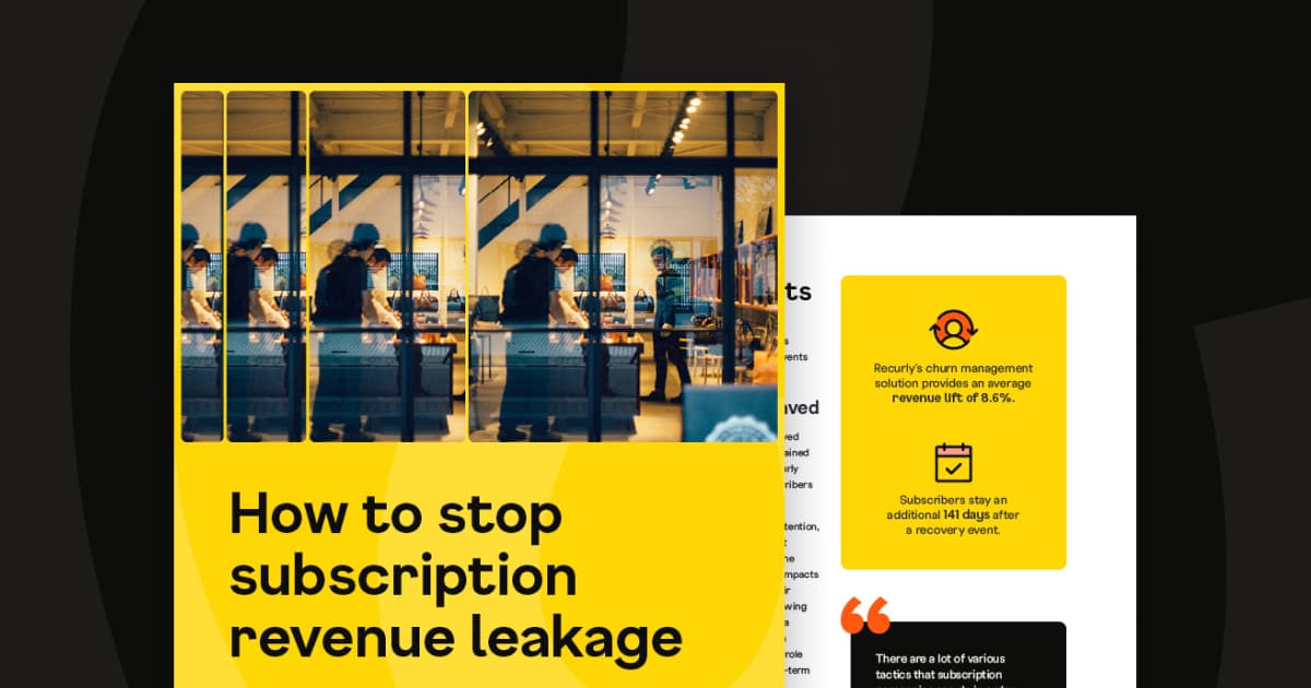 How to stop subscription revenue leakage