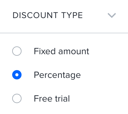 Discount types