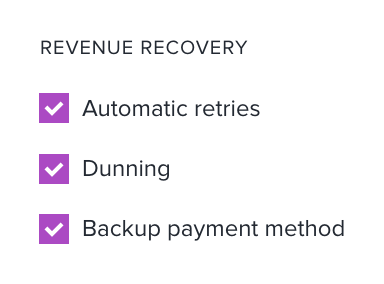 Revenue recovery