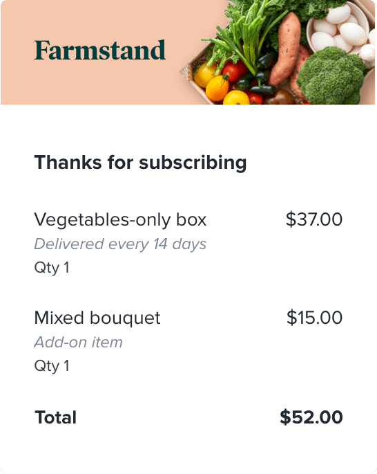 Farmstand checkout